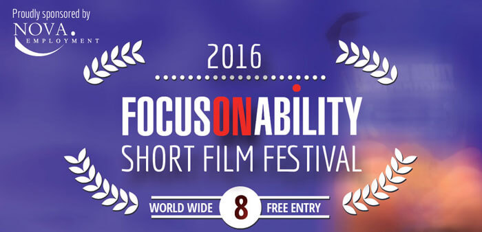 a poster of a focus on ability short film festival