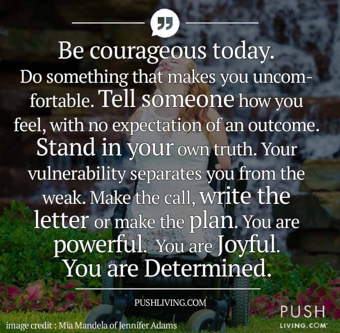 jennifer adams quote Jennifer Adams quotes on being courageous