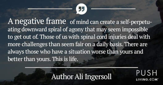 Ali quote A quote about how a negative frame of mind affects life