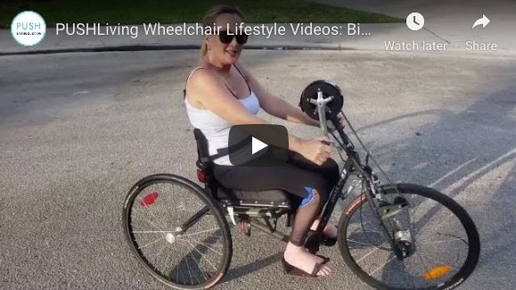 Screen Shot 2019 10 22 at 3.20.22 PM - PUSHLiving Wheelchair Lifestyle Videos: Biking for Cardio, Upper Body Exercise and Fresh Air!