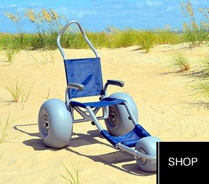 Beach wheelchair