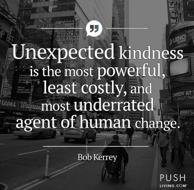 a quote by bob kerrey on kindness