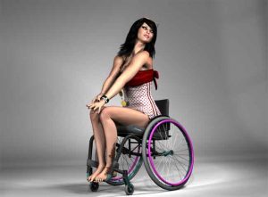 kim feature 300x221 - Artist Rendering of Woman in a Wheelchair