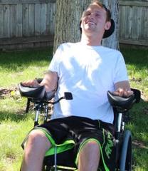John Morris medium - QuadShox Wheelchair Suspension Shocks Review